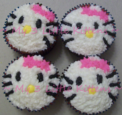 Hello Kitty Cupcakes Tutorial