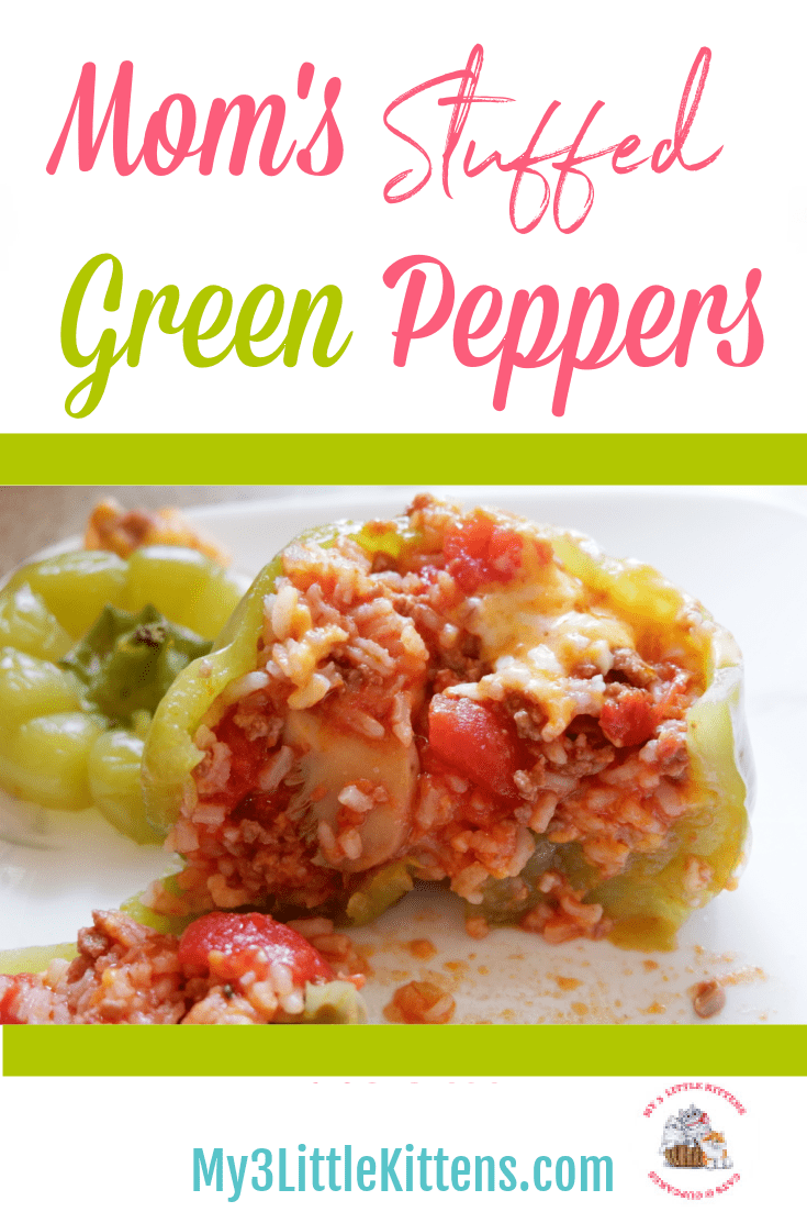 Mom's Stuffed Green Peppers Recipe is a family favourite! This classic recipe is easy, delicious and healthy!