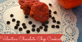 Valentine Chocolate Chip Cookies Recipe! Perfect for a day of love and delicious!