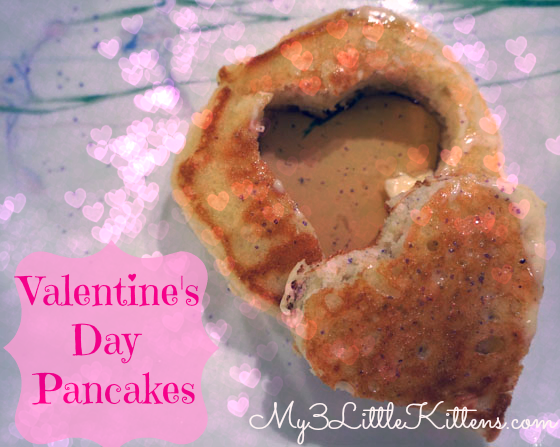 Valentine's Day Breakfast Pancakes