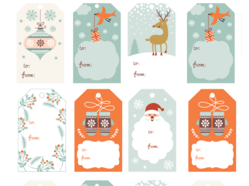 These Free Printable Christmas Gift Tags are perfect for the holiday season!