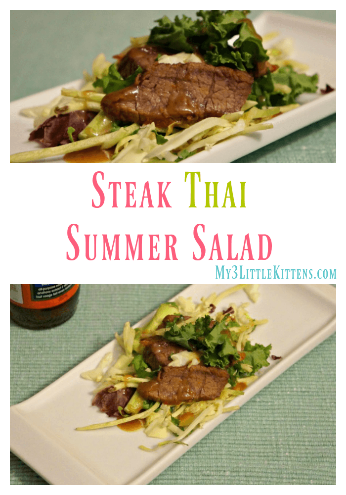 This Steak Thai Summer Salad is easy, delicious and a dinner must!