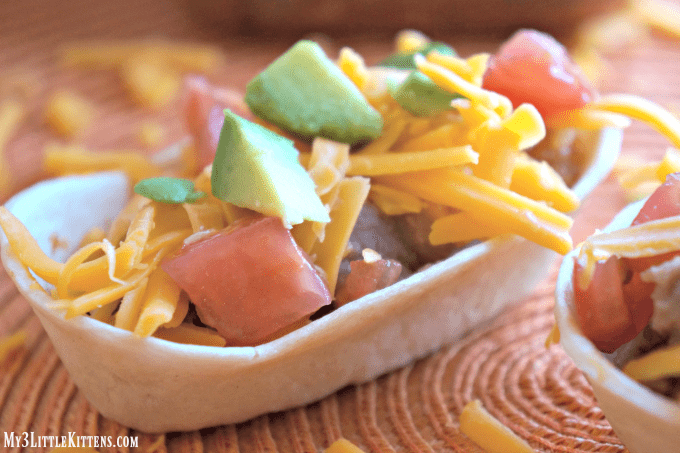 Taco Tortilla Bowls The Whole Family Will Love - My 3 Little Kittens