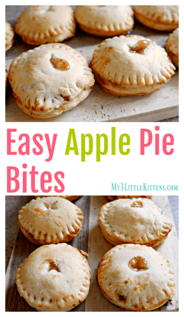 Easy Apple Pie Bites - My 3 Little Kittens