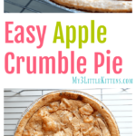 This Easy Apple Crumble Pie Recipe is the best.