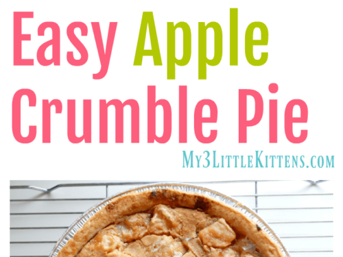 This Easy Apple Crumble Pie Recipe is the best.