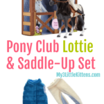 Pony Club Lottie Doll featuring Seren the Pony as well as Saddle Up Pony Outfit Set