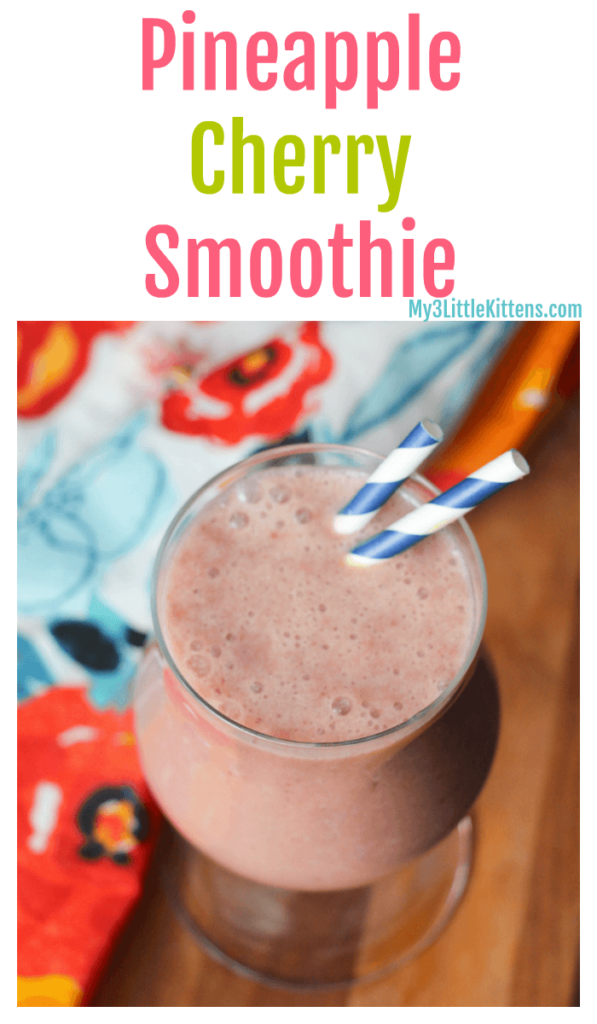 Easy And Delicious Pineapple Smoothie My 3 Little Kittens