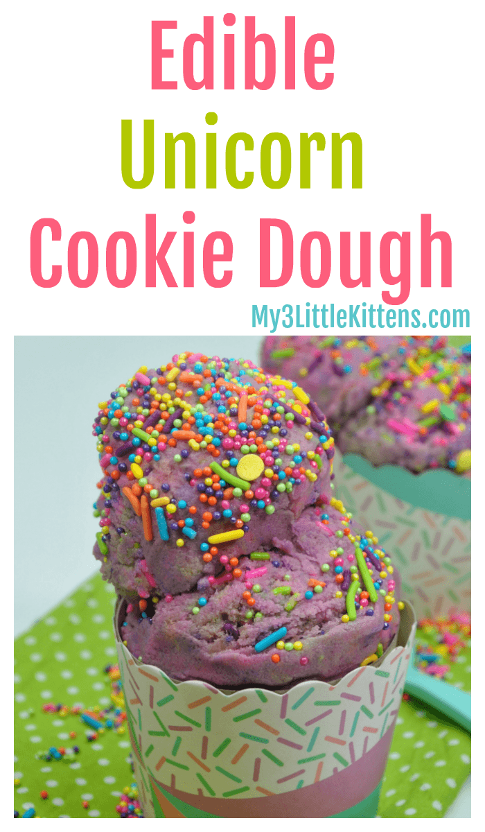 This Homemade Edible Unicorn Cookie Dough is perfect for any occasion. Kids of all ages will this magical treat!