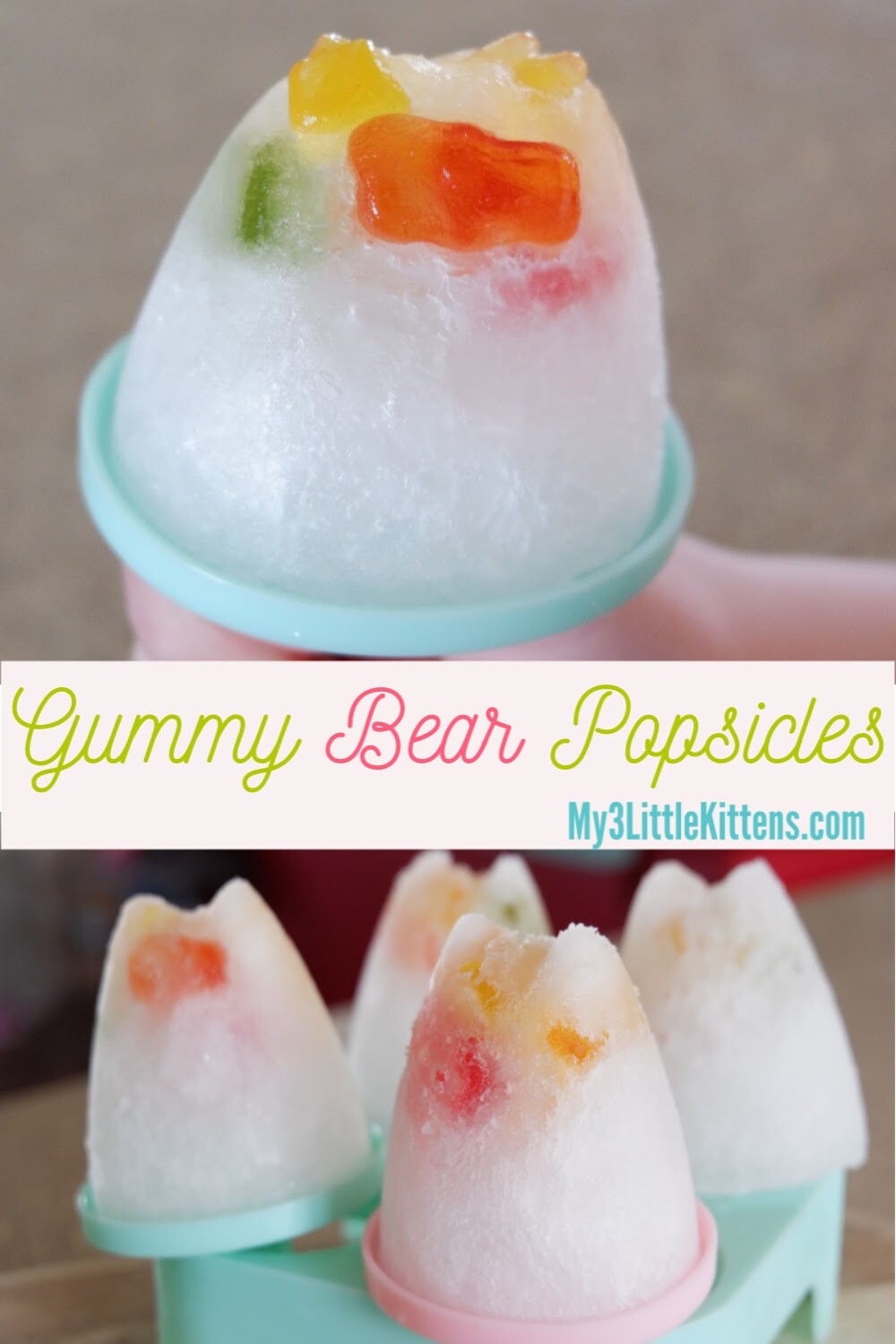 How to Make Gummy Bear Popsicles with Sprite or 7up Recipe! They are Kid Friendly and Easy to Make!